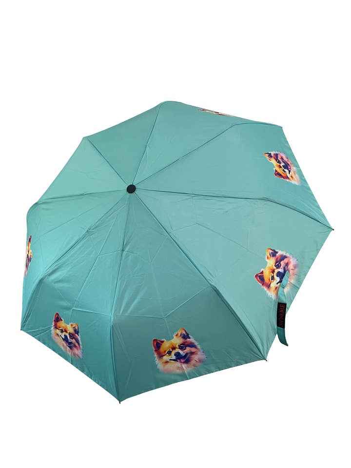 Pomeranian Dog Print Umbrella (Short) for wholesale by Fashion Scarf World