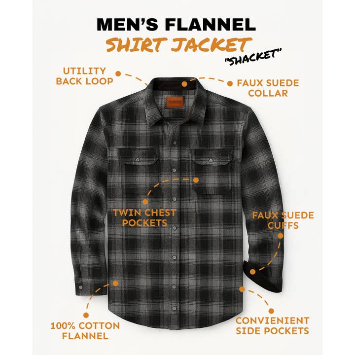 Chaqueta de franela para hombre 100% algodón y otras tendencias de Resultados para ropa marca al por mayor. Devoluciones gratuitas y condiciones de pago a 60 días en Faire en Faire.