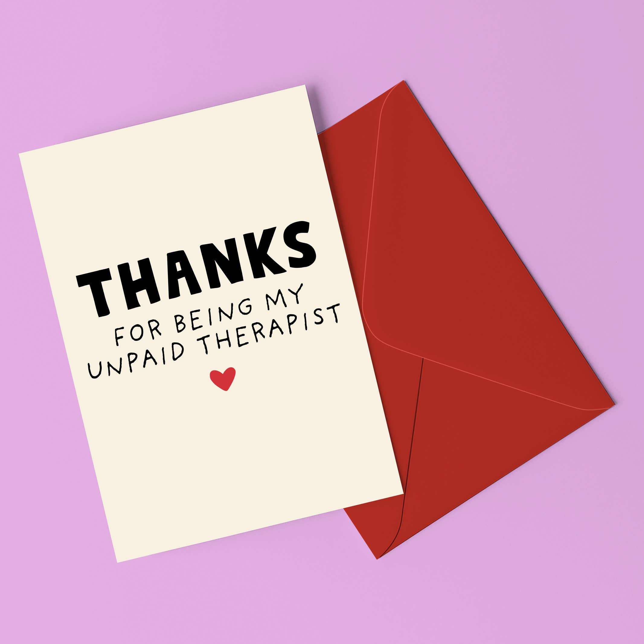 Central 23 Cards - Wholesale Anniversary Card - UNPAID THERAPIST Thank You Card for Him, Her1