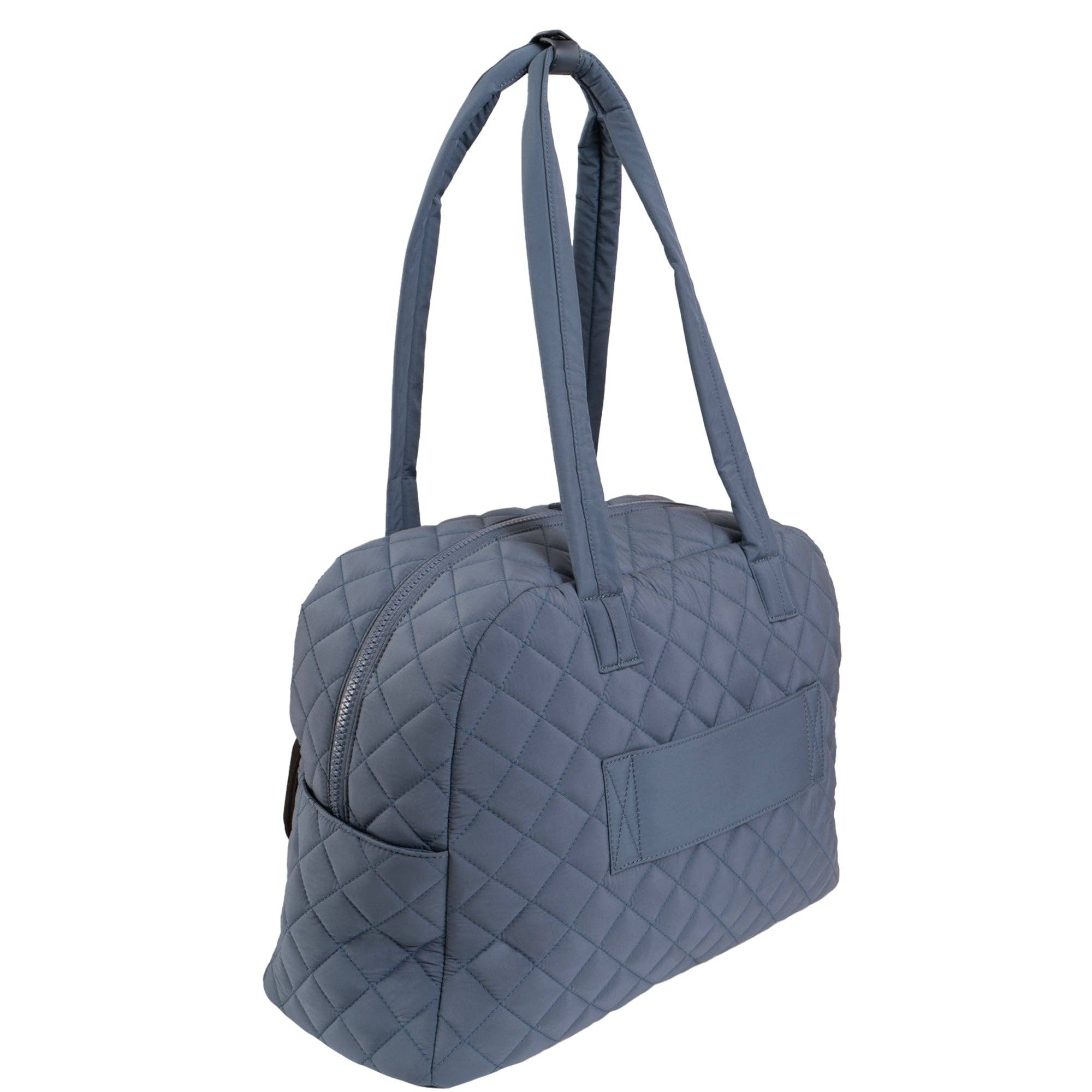 Magid - Wholesale Weekender Bag - Women's - Ellen Tracy 20 Inch Diamond Nylon Quilted Travel Duffel5