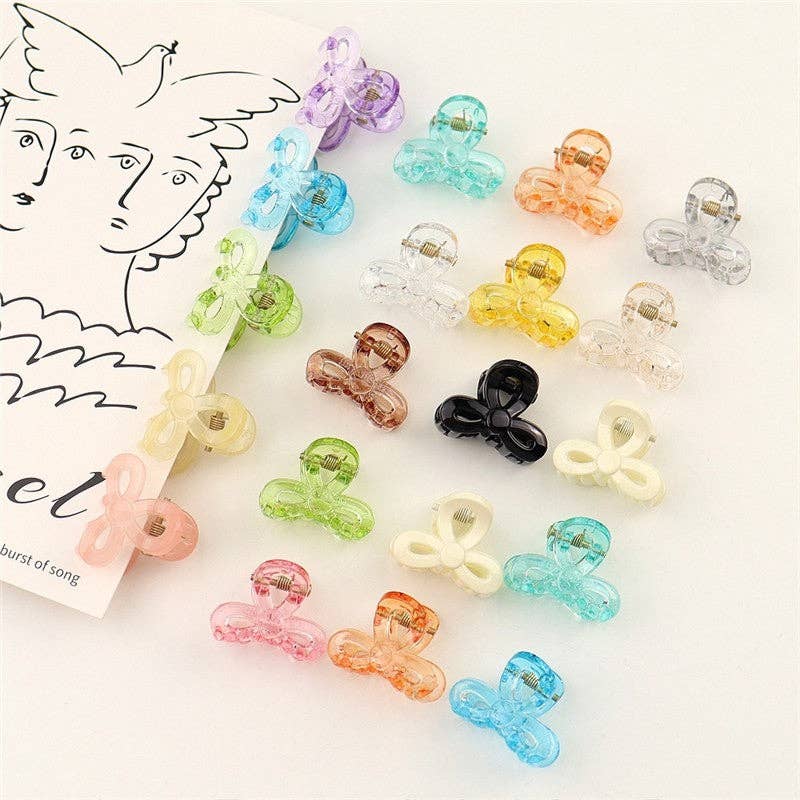 FurDecoration – wholesale Hair clip – Women’s – Small Transparent Colored Hair Claw Clip17