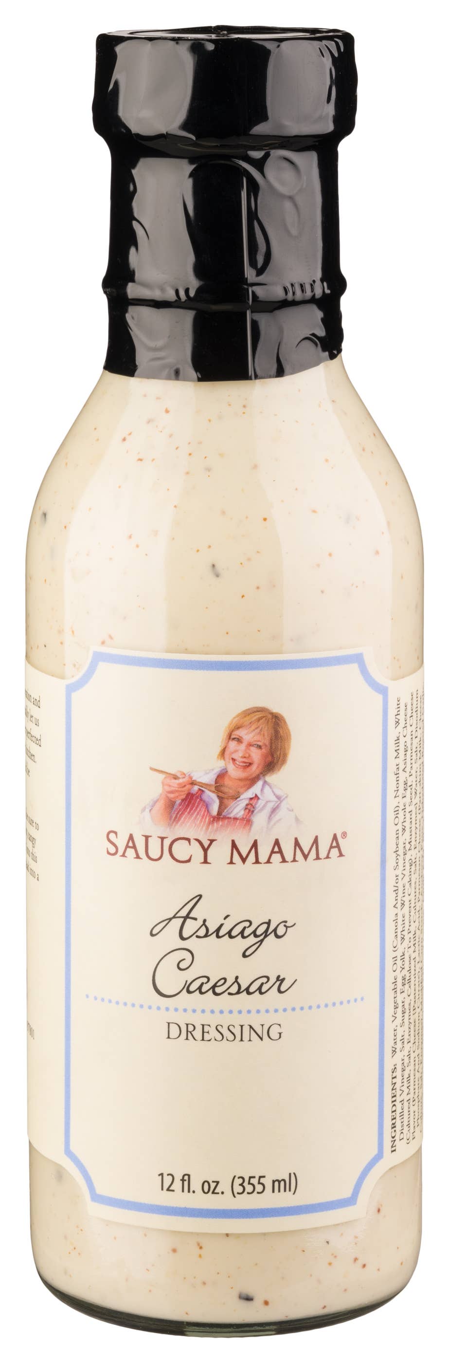 Suzie's Organics and More - Wholesale Salad Dressing - Saucy Mama Asiago Caesar Dressing 12fl oz glass jar0