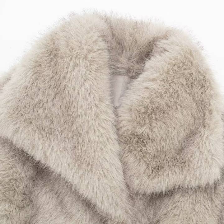 Marayn - Wholesale Fur/Faux Fur Coat - Women's - Luxury Faux Fur Coat European Chic Elegant Queen Style11