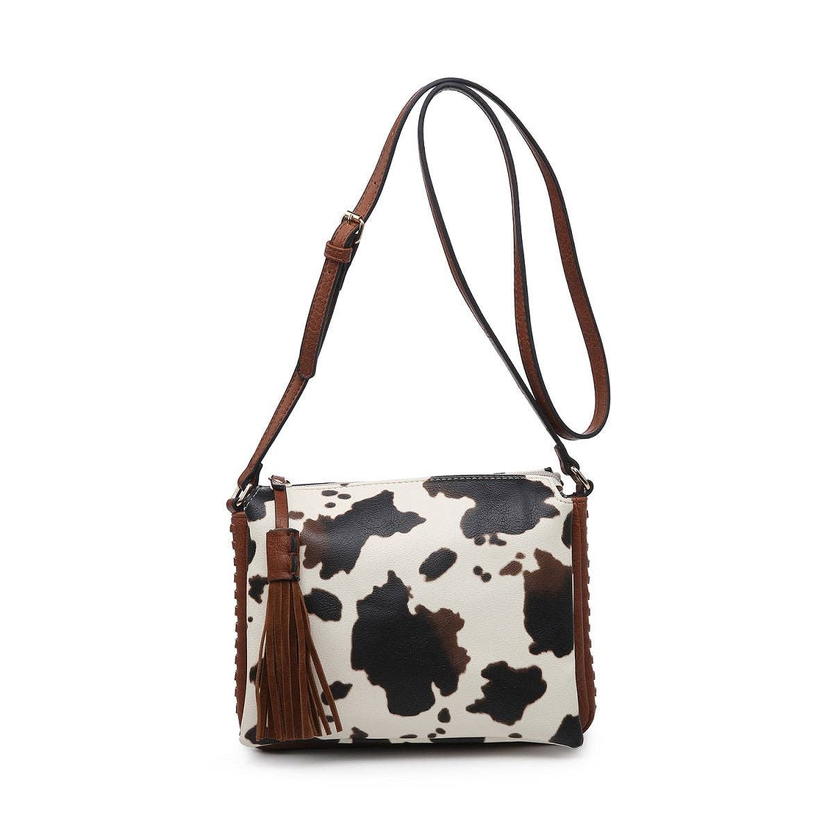 MiMi Wholesale - Vente Sac à bandoulière – femme - Sac à bandoulière à trois compartiments M1918 avec pompon6