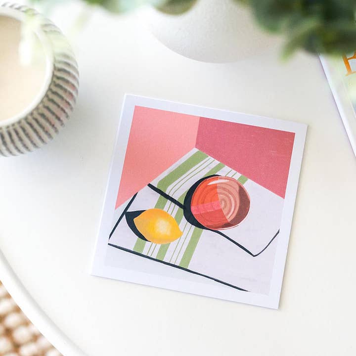Just Add Lemon - Mini Art Print for wholesale by Elise Gow Designs
