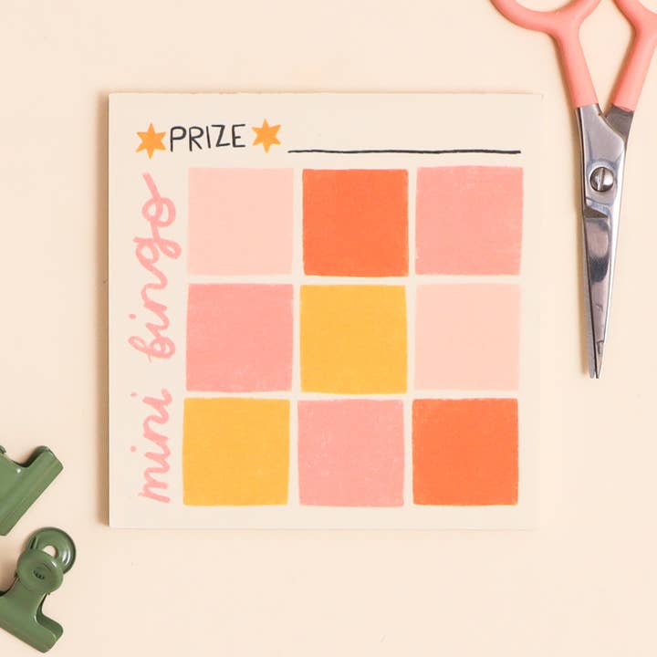 memo pad - mini bingo for wholesale by Oh, Laura