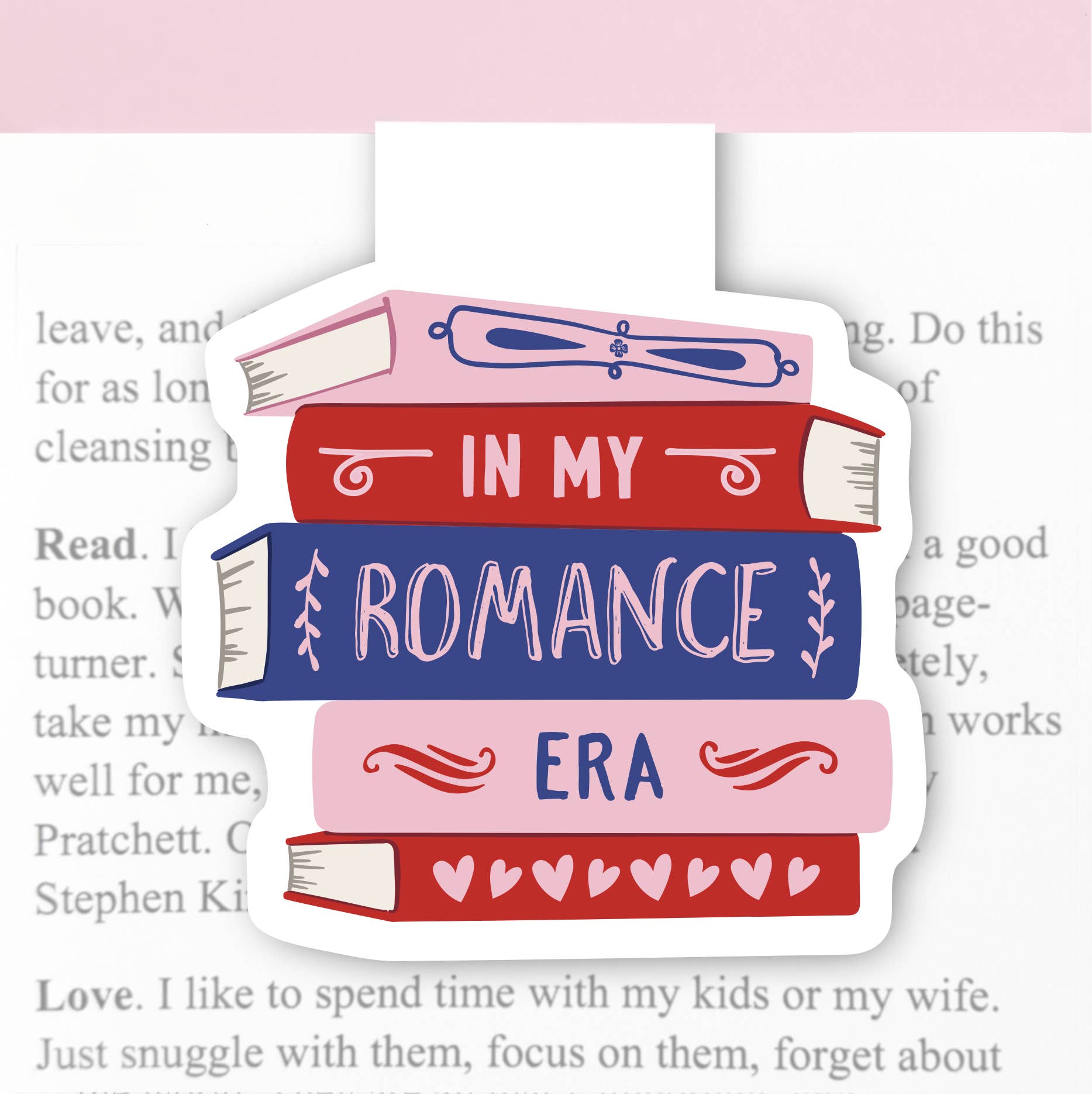 Lucy Loves Paper – wholesale Bookmark – Magnetic Bookmark | My Romance Era Book Pile
