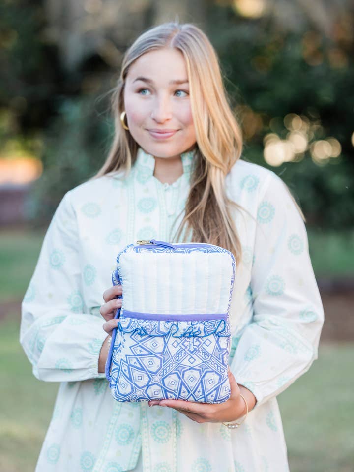 Lavende Court Luxe | Quilted Scalloped Bible Cover for wholesale by Heart of Grace