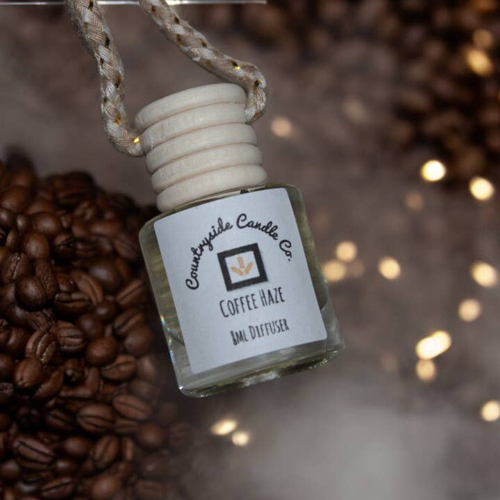 8ml Coffee Haze Car Diffuser for wholesale by Countryside Candle Co