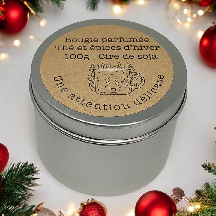 Duftkerze „Winter Tea and Spice“ für den Großhandel von Une attention délicate