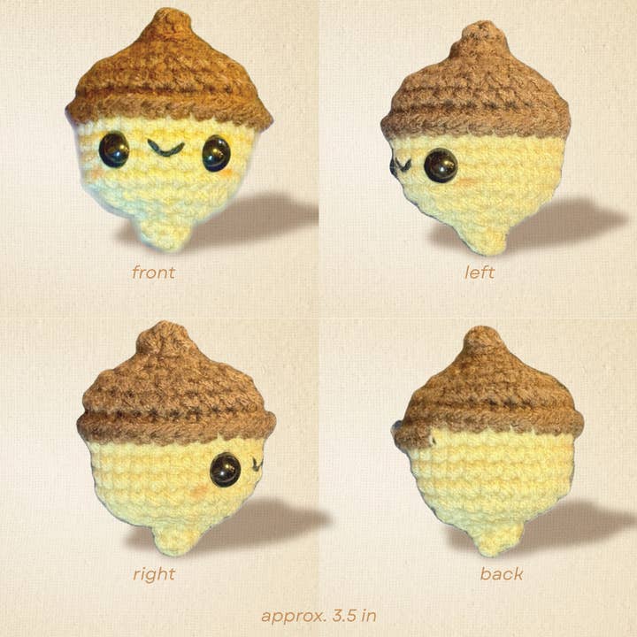 Augie the acorn | weighted cat toy for wholesale by Feline Grove