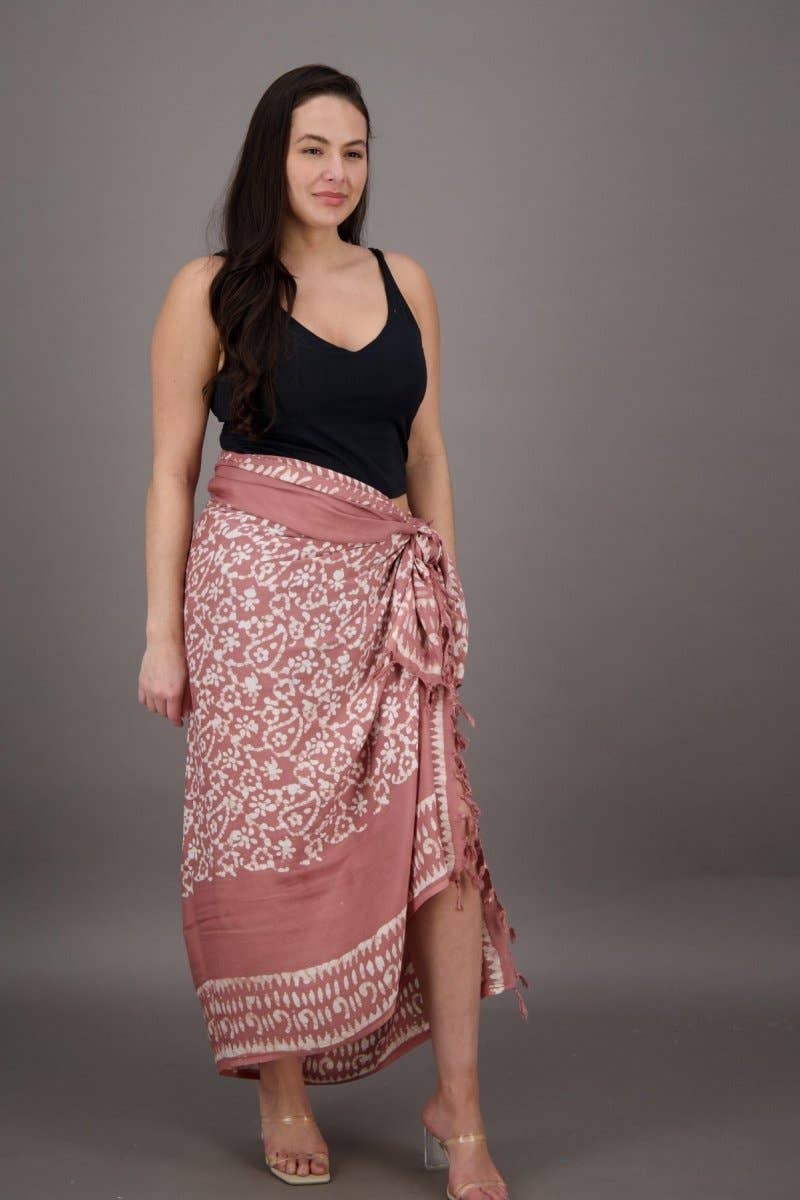 Advance Apparels - Wholesale Swim Cover Up - Women's - Block Print Pareo (12 Colors)6