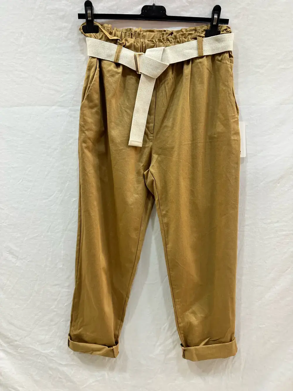 Mimi & Gogo – wholesale Pants – Women's – Carrot pants with belt @25720_PaCarotteCeinture5