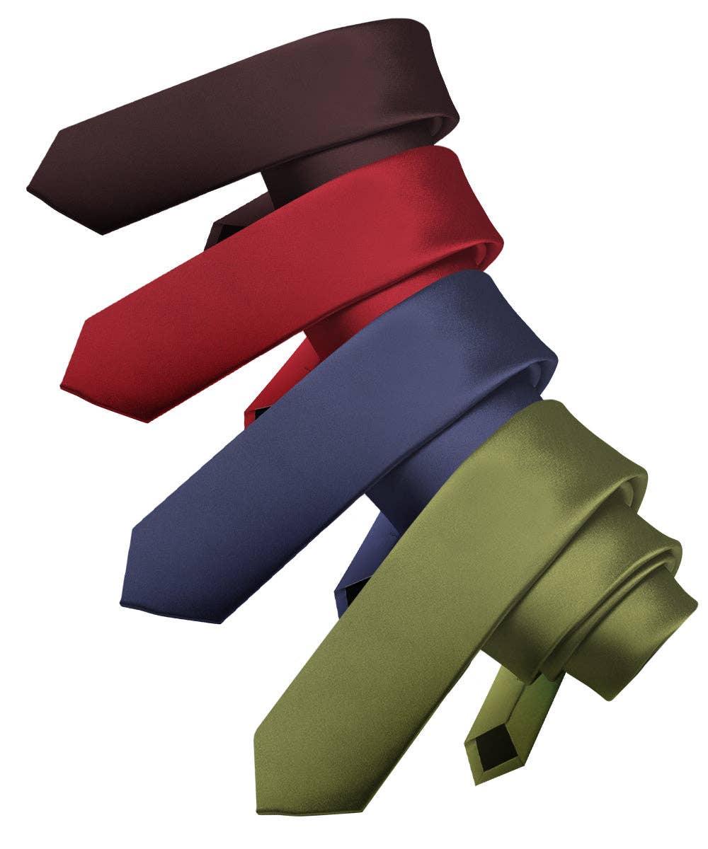 Dubal Brothers - Vente Cravate – homme - Cravate fine unie (4 paquets) par Vittorio Farina102