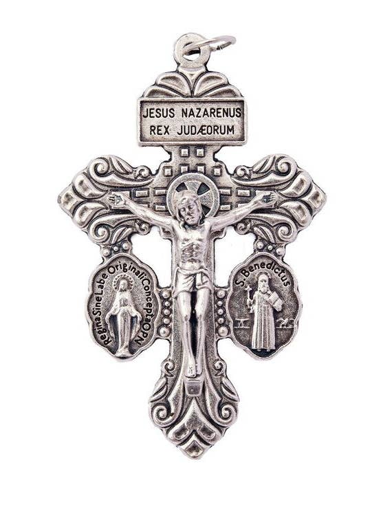 OXIDERET ITALIENSK: TILGIVELSE KORSFÆSTELSE MEDALJER for engroshandel hos SAN JUDITAS RELIGIOUS ARTICLES