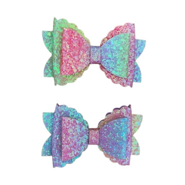 Ombre Dog Bows for wholesale by Chloe & Max LLC