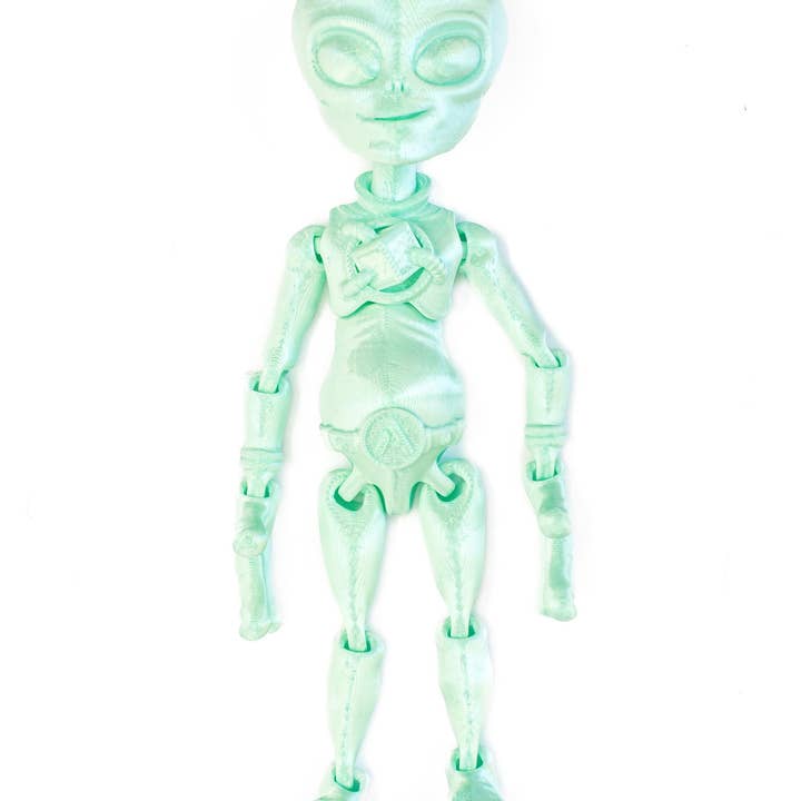 Clever Contraptions - Wholesale Fidget Toy - Kids - Friendly Fidget Alien | Flexible Articulating 3d Printed Companion