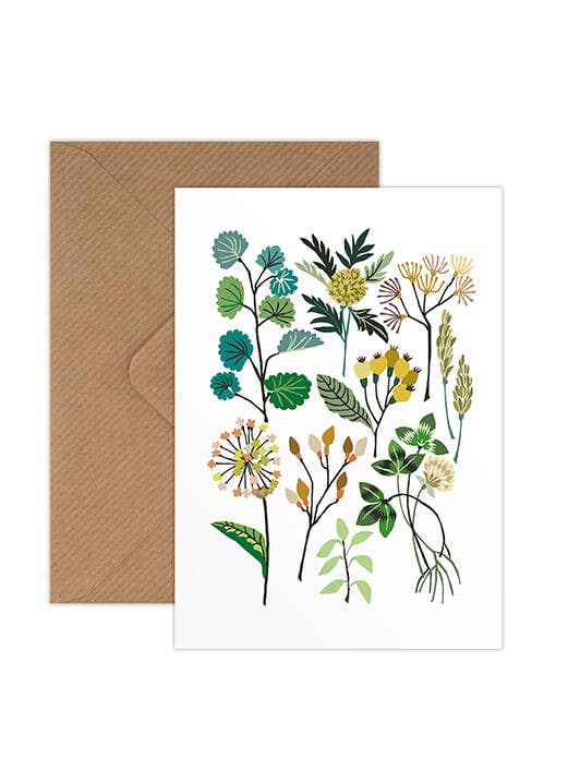 Hedgerow Greetings Card for wholesale by Brie Harrison Ltd