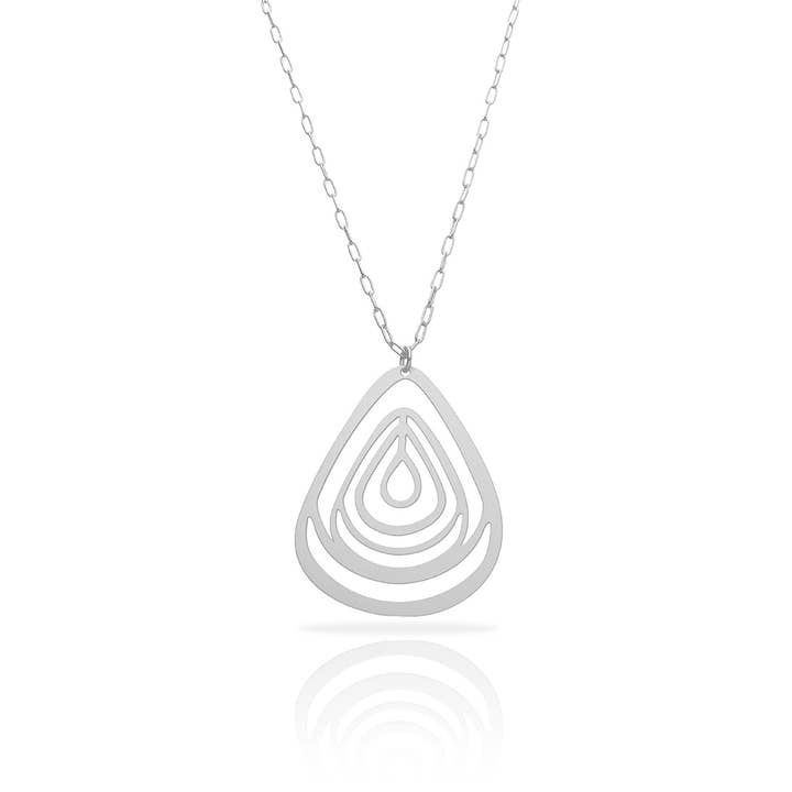 RAS - Wholesale Pendant/Charm Necklace - Amaoto Silver Plated Long Pendant