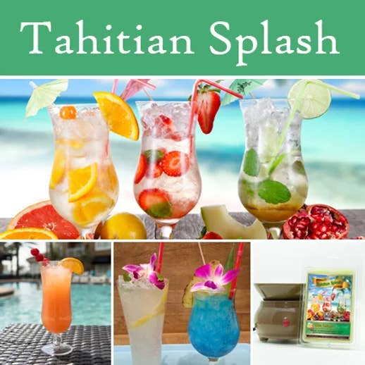 Tahitian Splash Jumbo 5 oz. Wax Melt for wholesale by The Candle Cottage & DUOS Dual Fragrance Candles