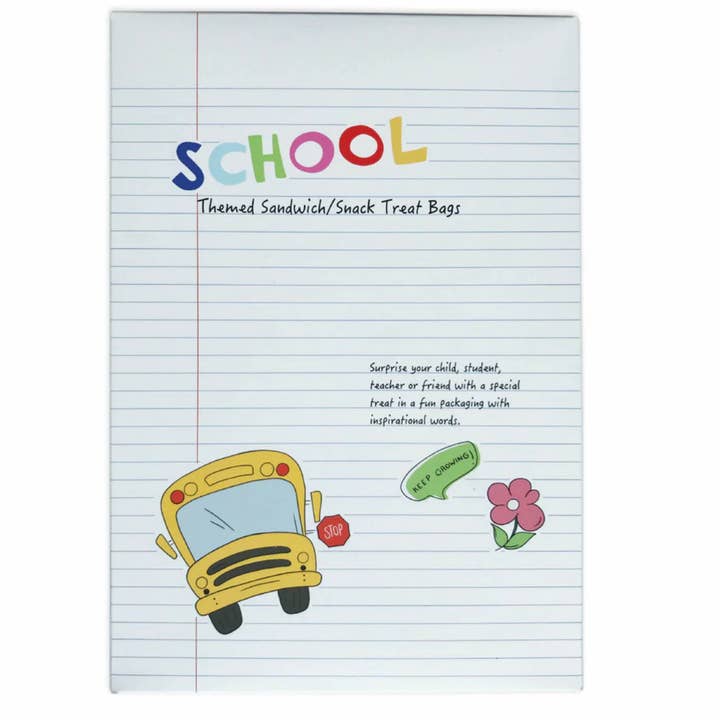 School Themed Snack Sandwich Bag for wholesale by Aig designs
