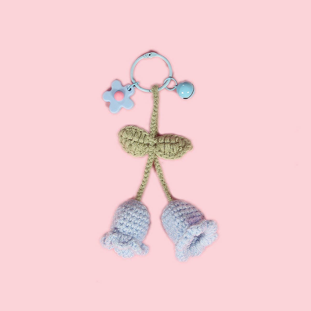 ACCITY - Wholesale Keychain - Women's - HAND-WOVEN LILY OF THE VALLEY FLOWER PENDANTS_CWASC08373