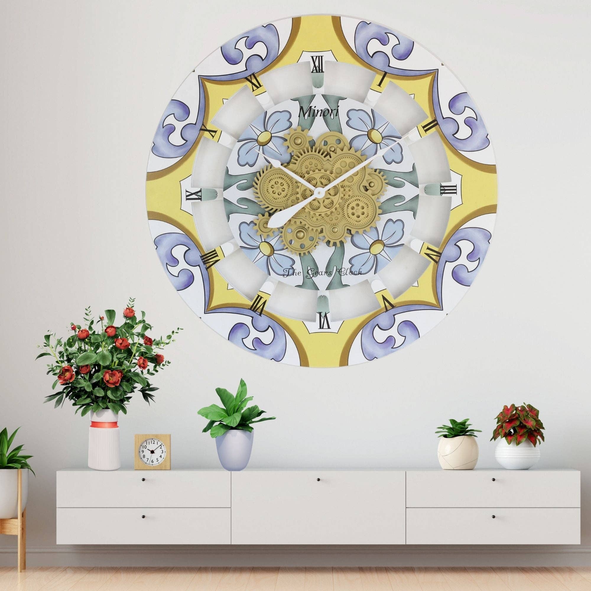 The Gears Clock - Wholesale Wall Clock - ITALY LINE WALL CLOCK 36 INCH ROUND MINORI10