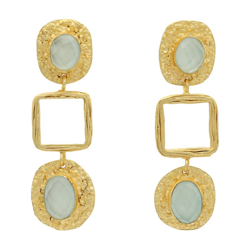 ACUS - Wholesale Dangle Earrings - Andrina Water Green Earrings0