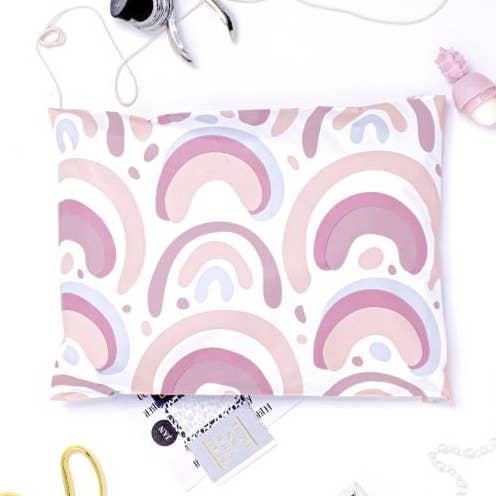 Boho Rainbow Designer Poly Mailers 10x13 for wholesale by Eleven Fashion
