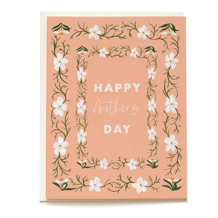 Cartão de Saudação Dia da Mãe Branca por atacado de Pen + Pillar