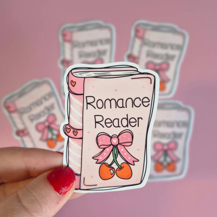 Romance Reader Vinyl Sticker for wholesale by Becki Leigh Studios