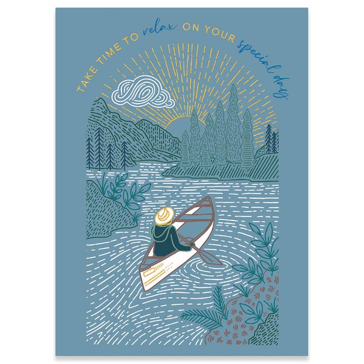 Calypso Cards LLC - Wholesale Everyday Greeting Card - CANOE TRIP BIRTHDAY GREETING CARD 4.5 x 6.25"