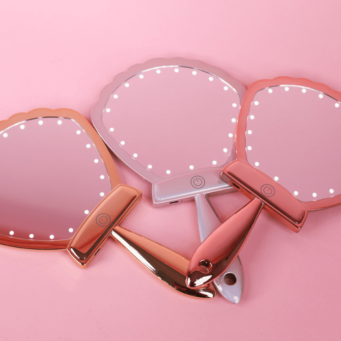 Lurella Cosmetics - Wholesale Makeup Mirror - Led Shell Shock Mirror16