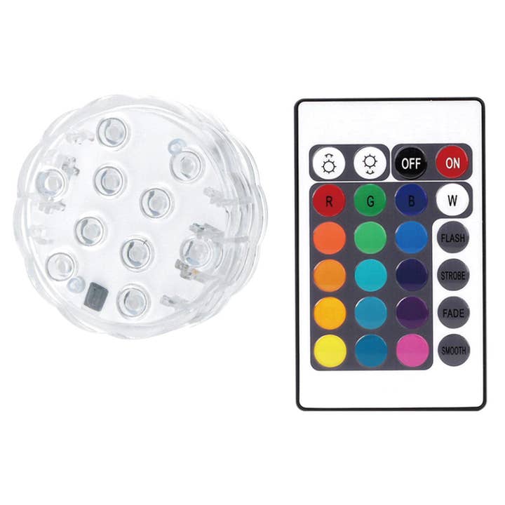 Mighty Power vattentät fjärrstyrd Puck ljus med 10 för wholesale av ShopBobbys