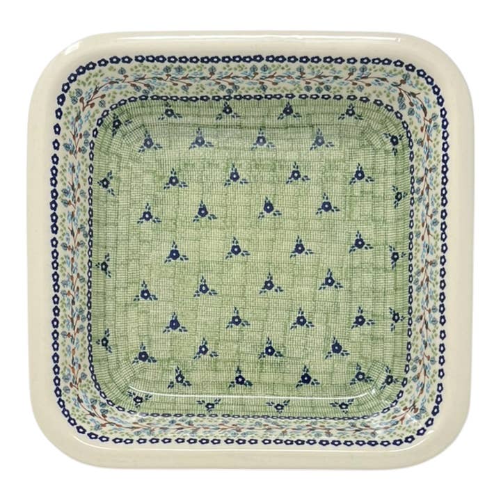 Baker, Square, 11.5" Deep in "Spring's Promise" by Manufaktura | Z149T-KK03 for wholesale by Polish Pottery Outlet