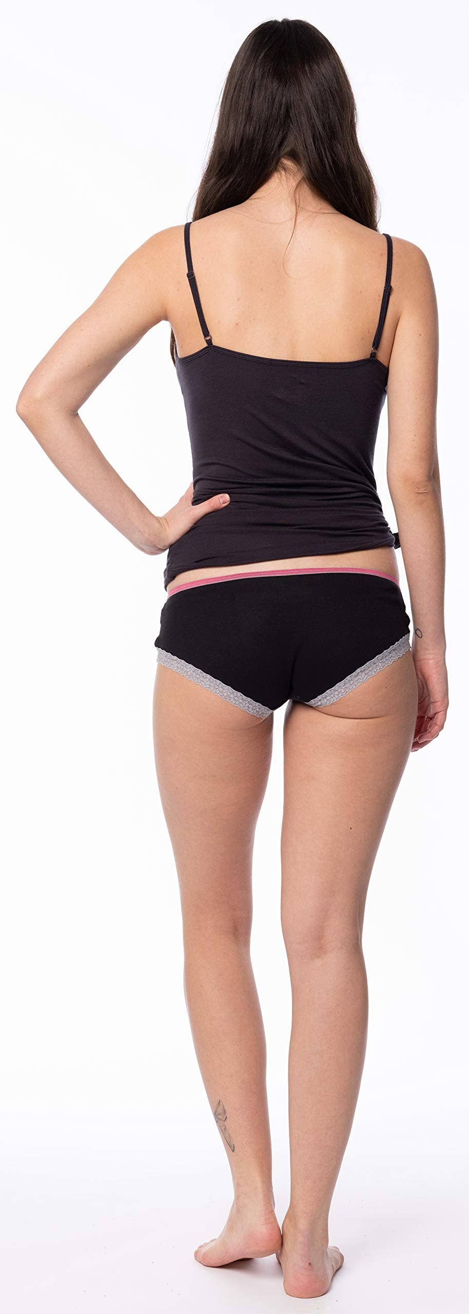 I-Wear Brands - Wholesale Underwear - Women's - 12 Pack Women's Lace Trim 100% Cotton Hipster Panties5