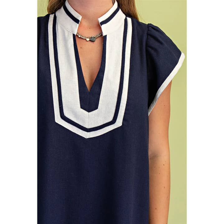 STYLE USA - Wholesale Dress - Women's - NEW V-Neck Midi Dress5