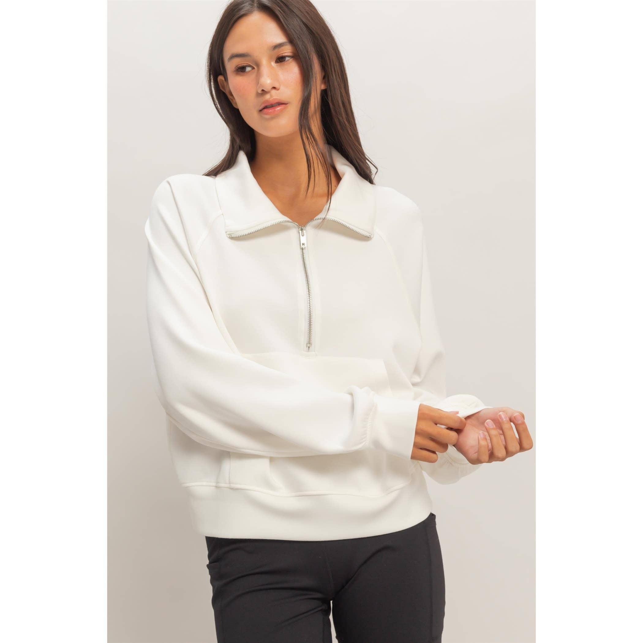 HYFVE - Wholesale Sweatshirt - Women's - Half-Zip Collar Pullover35