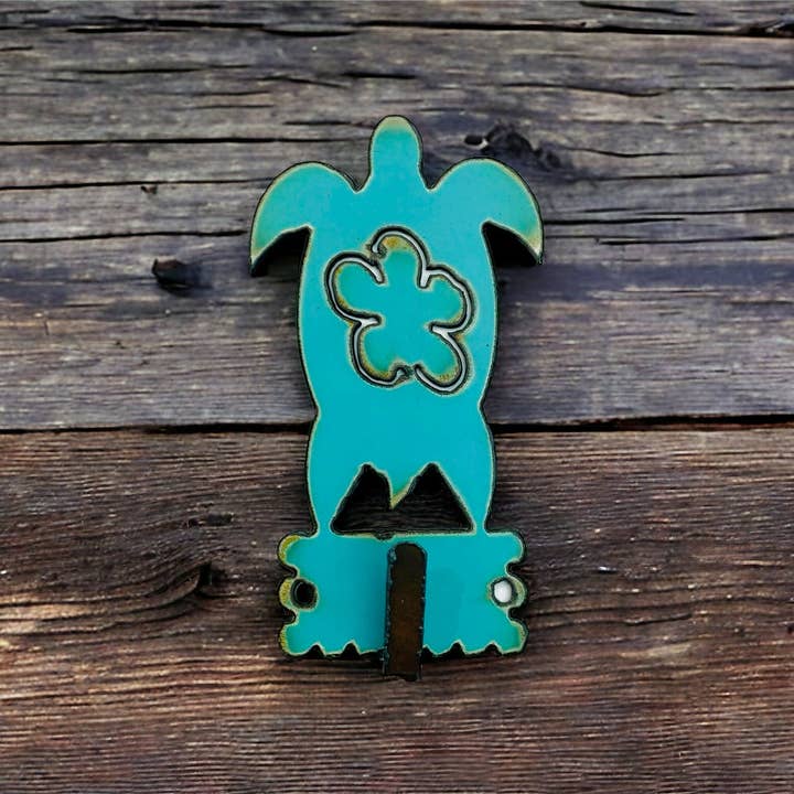 Sea Turtle Nautical Hook Wall Organização Metal reciclado por atacado de Iron Jewel