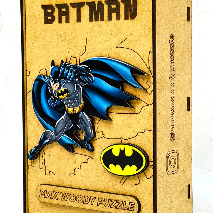 Wood Jigsaw Puzzle Unique Shapes The Batman M Size 90 pcs for wholesale by Max Woody™