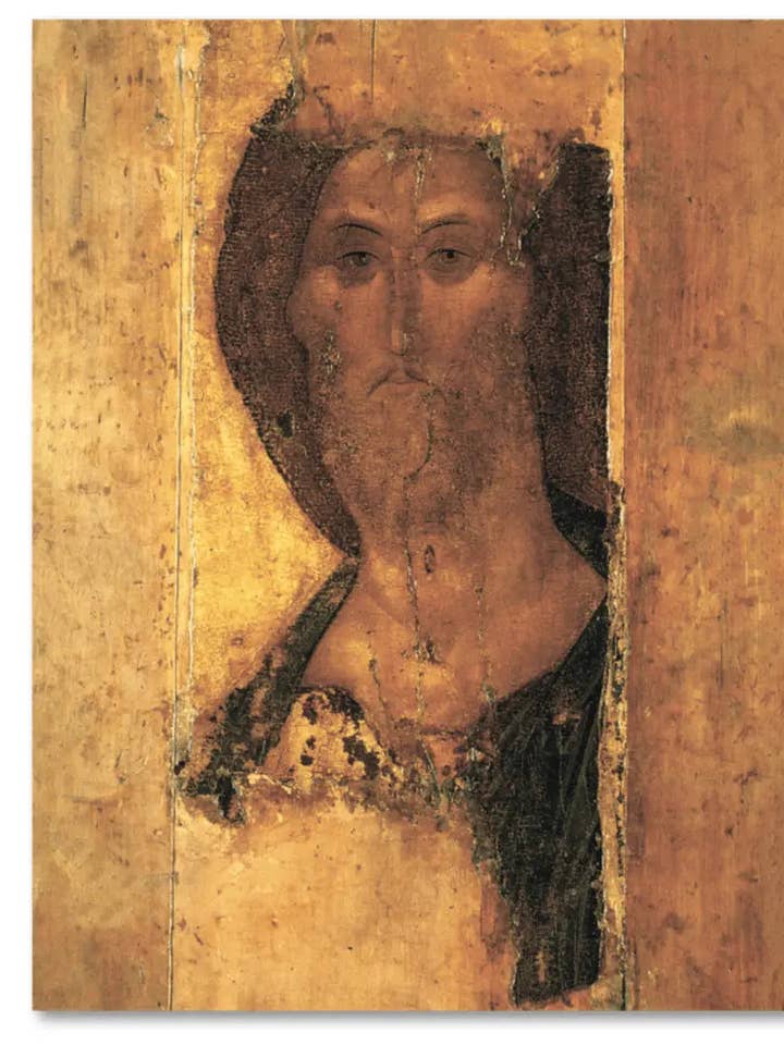 Jezus Christus Pantocrator Icoon Zvenigorod Verlosser door Andrei Roebljov Orthodox Houten Icoon voor wholesale door Iconsofsaints