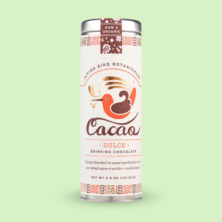 Flying Bird Botanicals - Wholesale Hot Cocoa Mix/Kit - Cacao Dulce – Small Tin