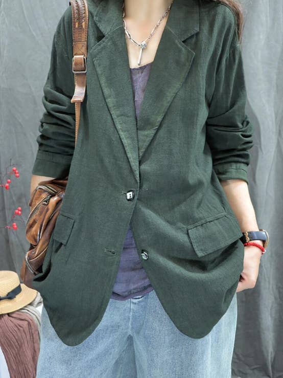 Chaqueta vintage lavada de manga larga para venta al por mayor de Whisper Mint