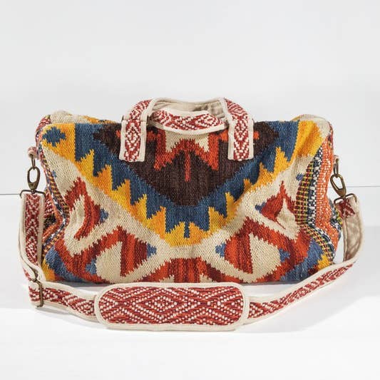 Handmade Neo Boho Chic Weekender Bag for wholesale on Faire