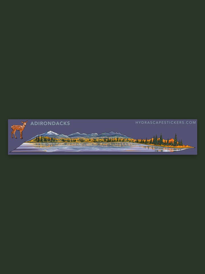 Adirondacks Miniscape Sticker for wholesale by Hydrascape Stickers