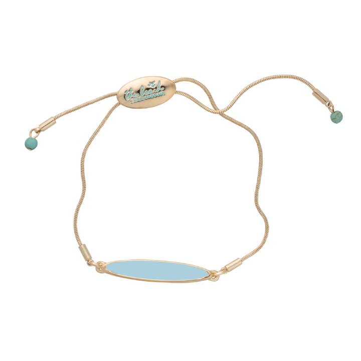 lavalette long board bracelet aqua for wholesale by The Beach and Back