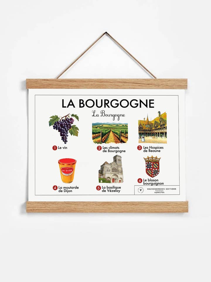 Skolplansch - Bourgogne för wholesale av Atelier Vauvenargues