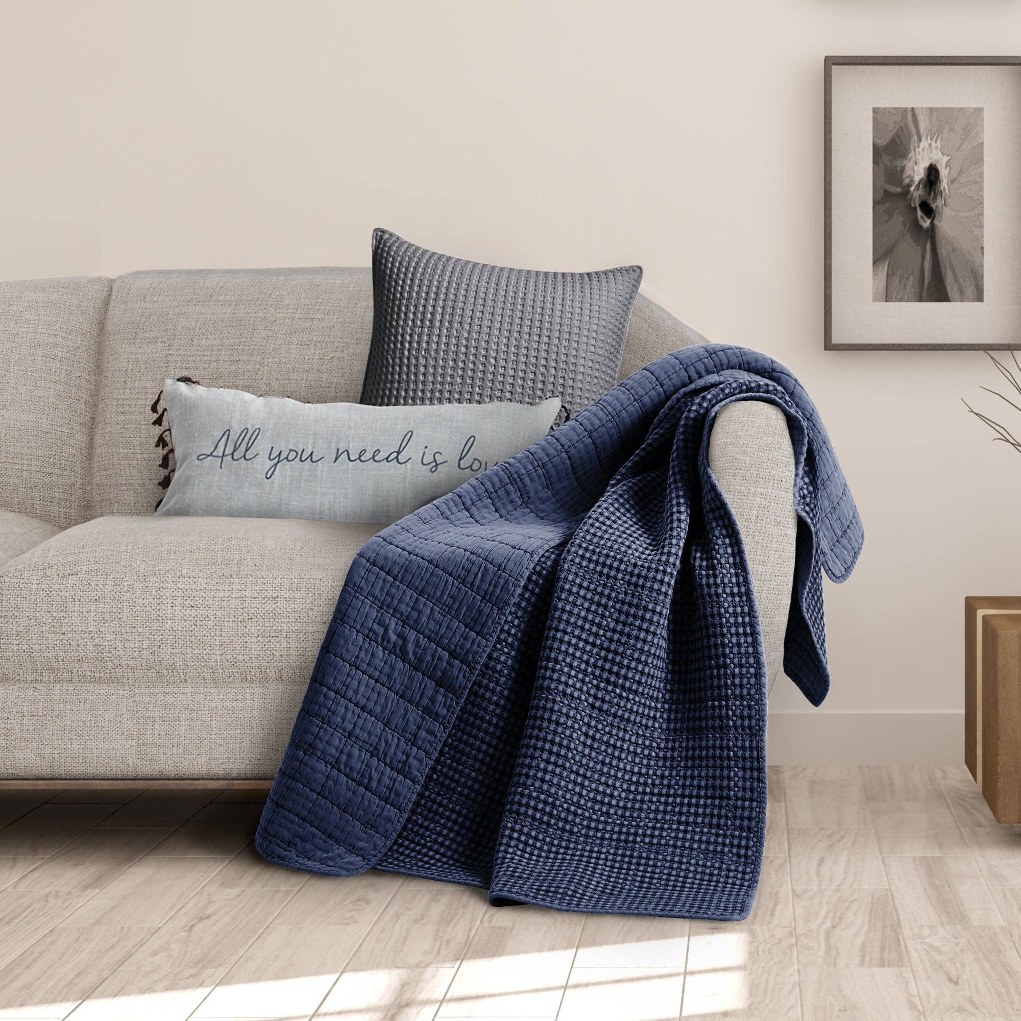 Levtex Home - Wholesale Throw Blanket - Mills Waffle Quilted Throw32