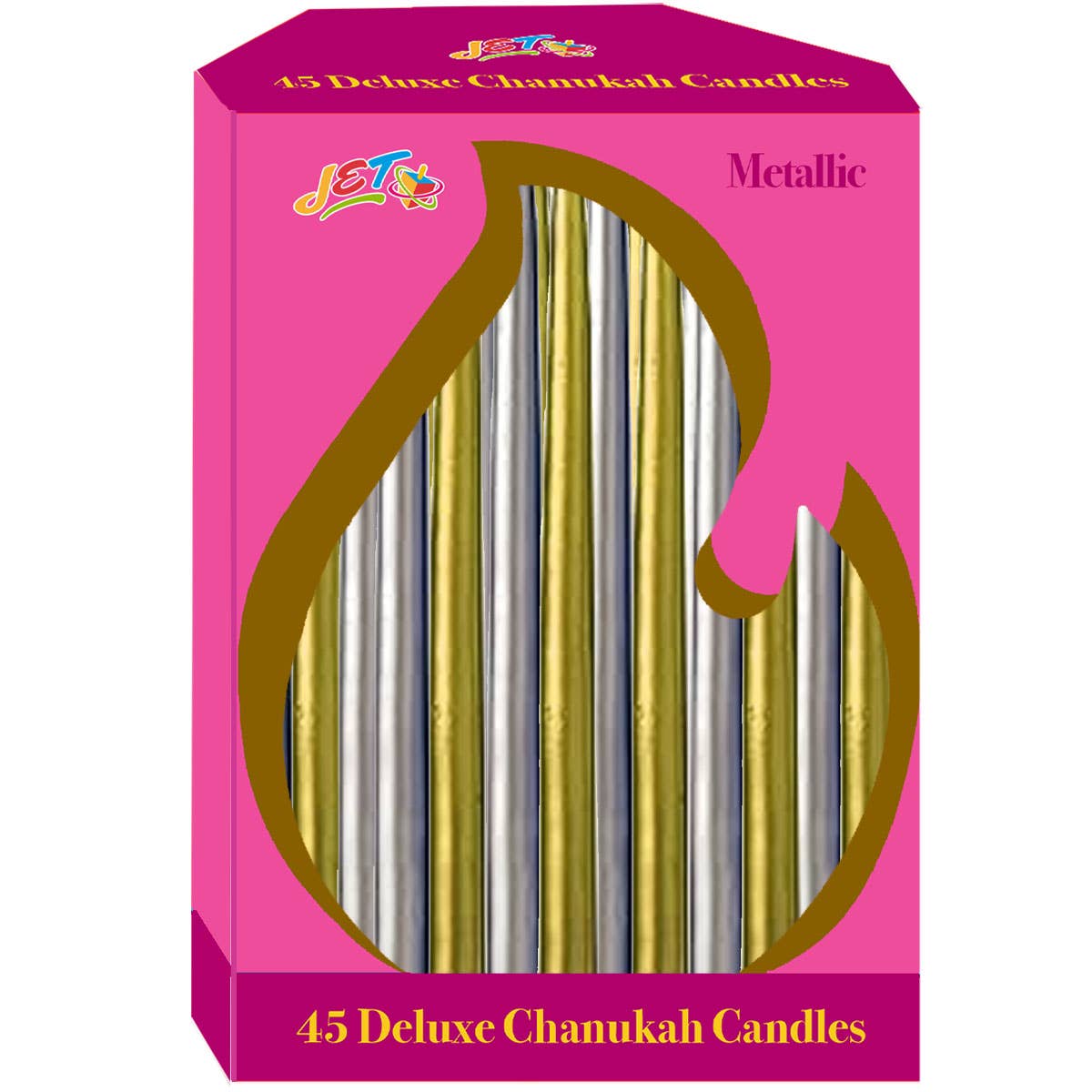 Gold #082-SB Metallic Chanukah Candles (Silver & Blue) for wholesale on Faire1