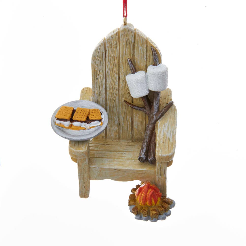 Kurt S. Adler, Inc. - Wholesale Ornament - 3" RESIN ADIRONDACK CHAIR+SMORESIN ORNAMENT1